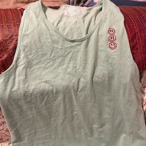 Green Dutch bros  muscle tee